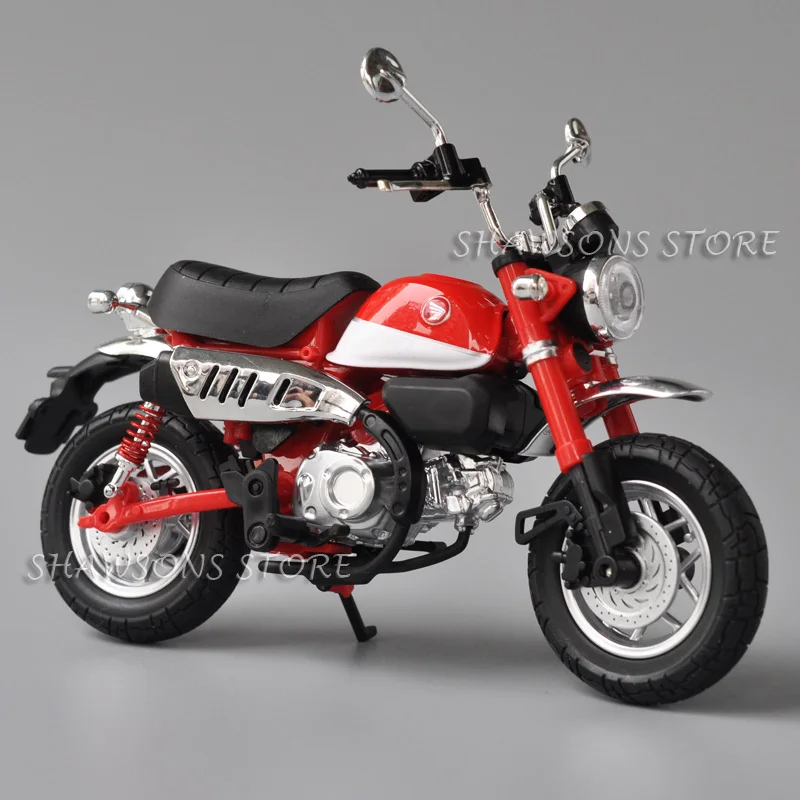 1:12 Scale Diecast Model Motorcycle Toys Monkey125 Mini Bike Miniature Replica