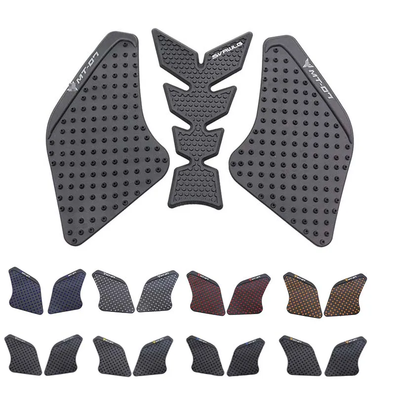 

MT07 Motorcycle Tank Pad Protector Sticker Decal Gas Knee Grip Tank For Yamaha MT 07 2021 2022 Anti-slip Stickers