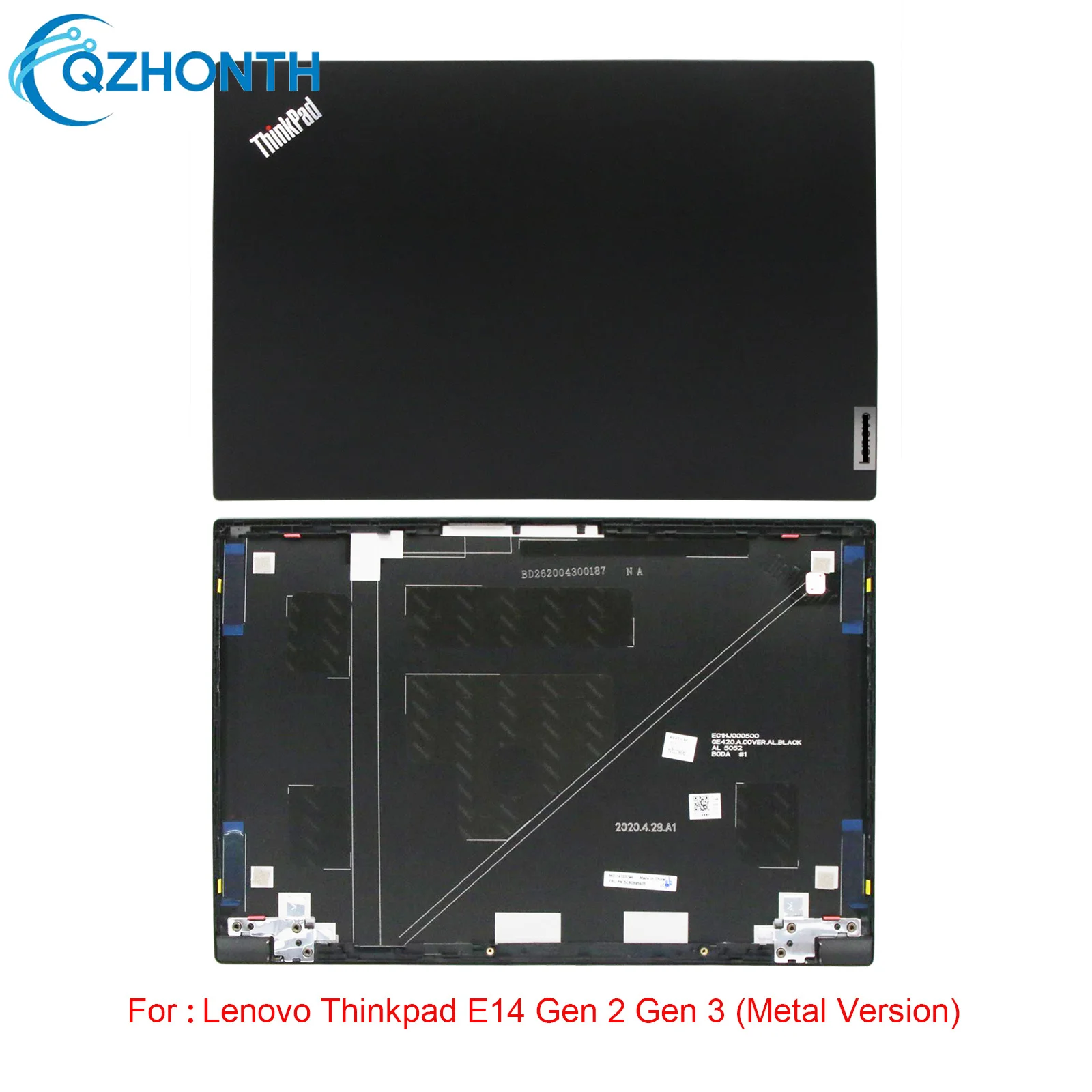 New LCD Back Cover Rear Lid For Lenovo Thinkpad E14 Gen 2 Gen 3 (Black) 5CB0S95405 5CB0Z69145 14