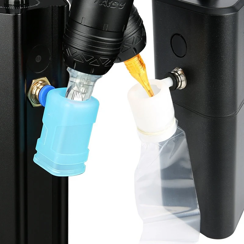10pcs/Box Tattoo Washer Needle Nozzle White Cleansing Head All-in-One Tattoo Pigment Water Wash Makeup Consumables Tools