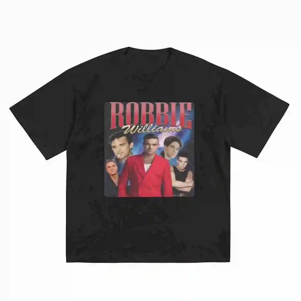Robbie Williams Short Sleeve Tee 100% Cotton T-Shirt