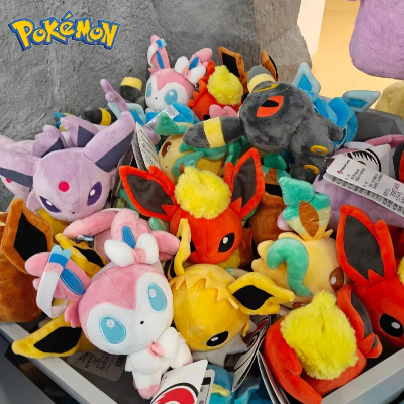 eevee-series-doll-pokemon-official-genuine-acg-goods-cute-anime-figures-collectible-desktop-ornaments-toy-birthday-gift-for-fans