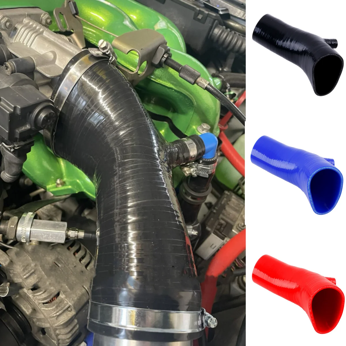 For BMW E36 M44 318i 318is 318ti Z3 1.9L 1996 1997 1998 Silicone Air Intake Hose 96 97 98