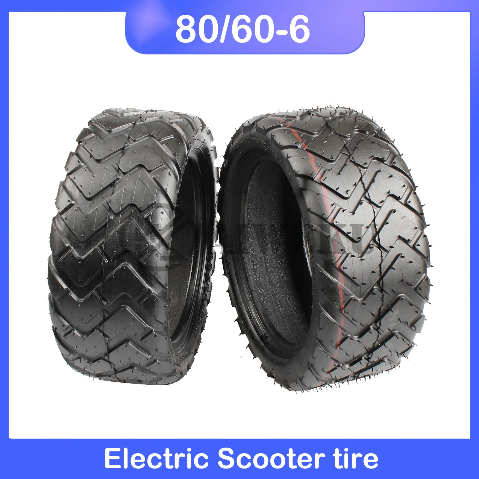 80/60-6 Tyre 80/60-6 Vacuum Tubeless Tire for E-Scooter Motor Electric Scooter Go Karts ATV Quad