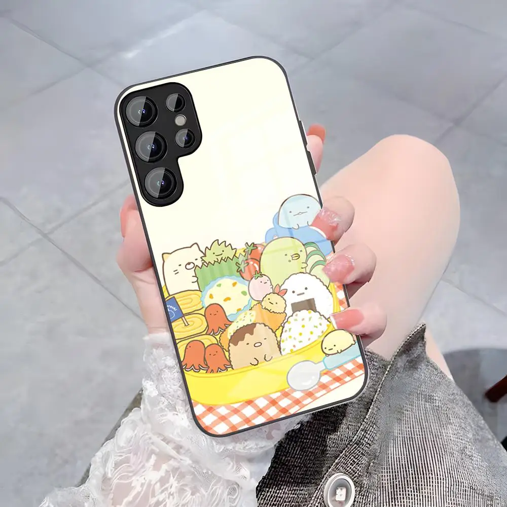 Cute S-Sumikkogurashis Phone Case For Samsung S26 S25 Plus S20 S20 Plus S22 Ultra S23 FE S21 Plus S21 Ultra Glass Cover