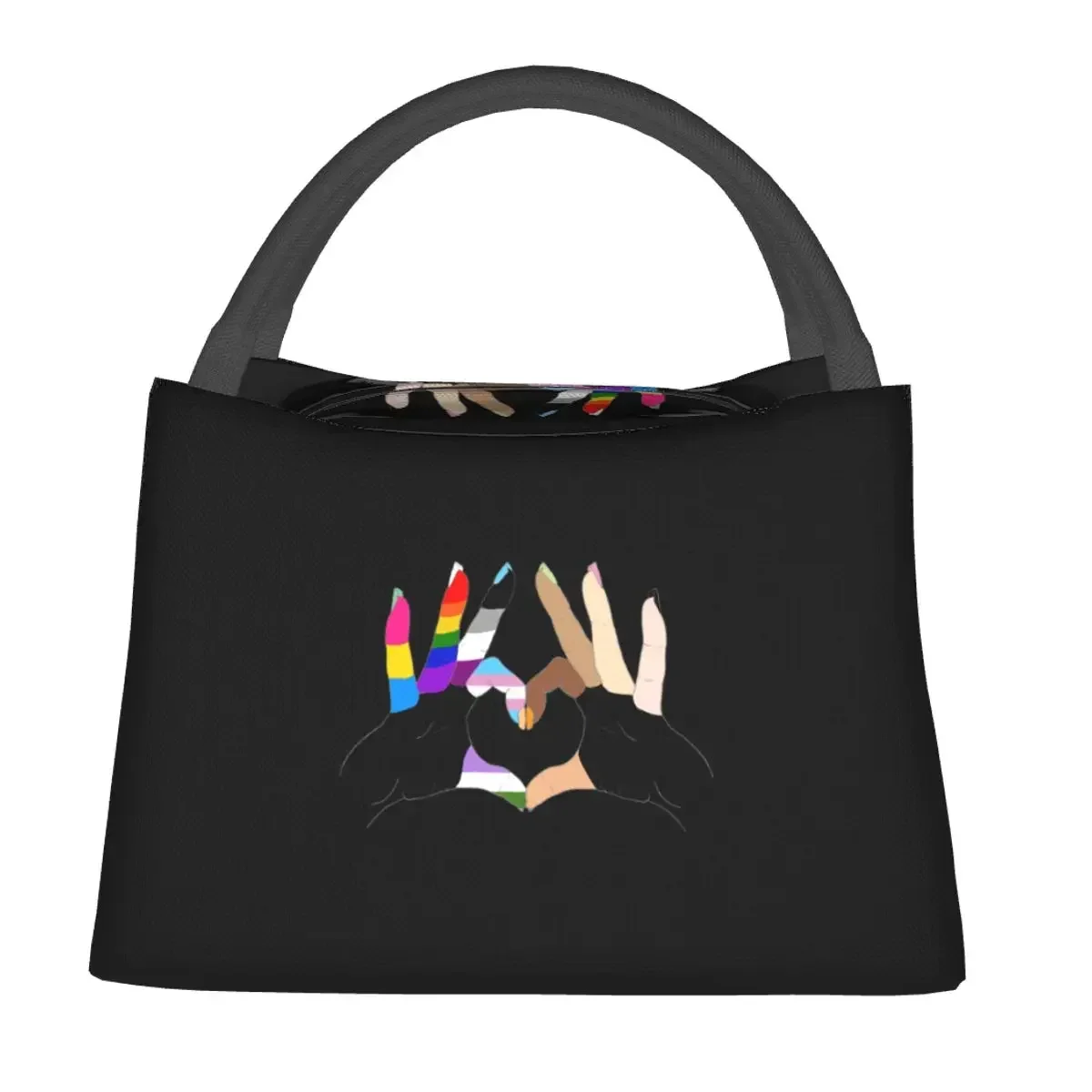 Unity For Black Lives Matters & LGBTQ Lunch Bags Cooler Warm Insulated Lunch Box Picnic Camping Work Travel Bags