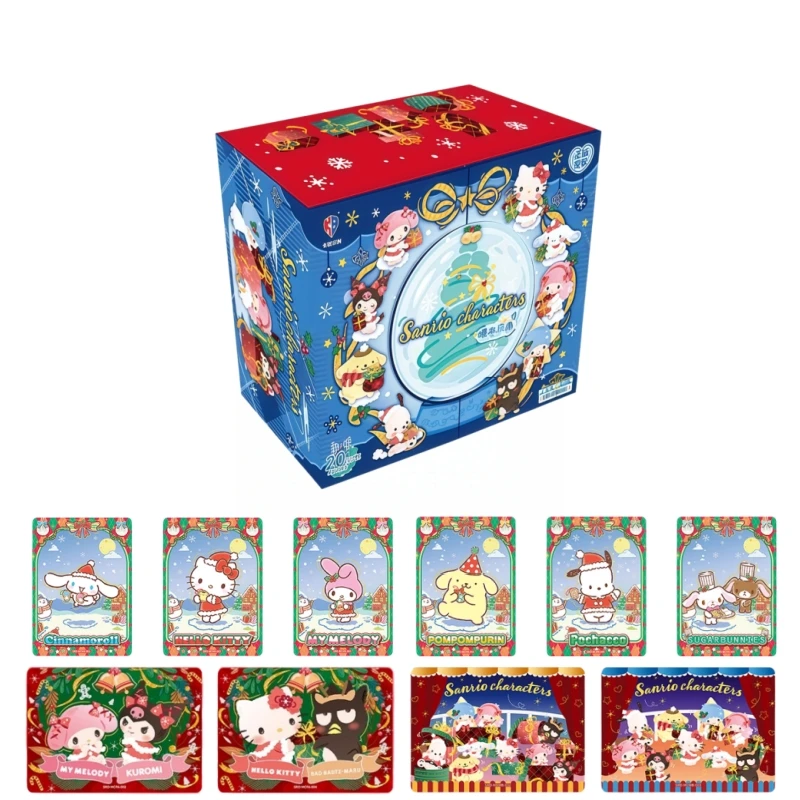 

Official Genuine Sanrio Series Cute and Exquisite Anime Card Character Periphery Christmas Collection Toy Card Gift Original Box