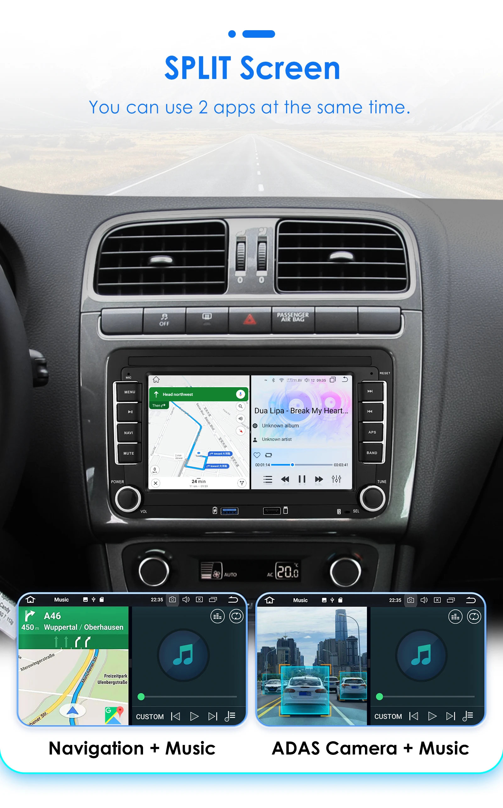 Android Auto Radio Voor Vw Volkswagen Skoda Golf 5 6 Touran Passat B6 Polo Jetta Sharan Caddy Scirocco Carplay Multimedia Speler