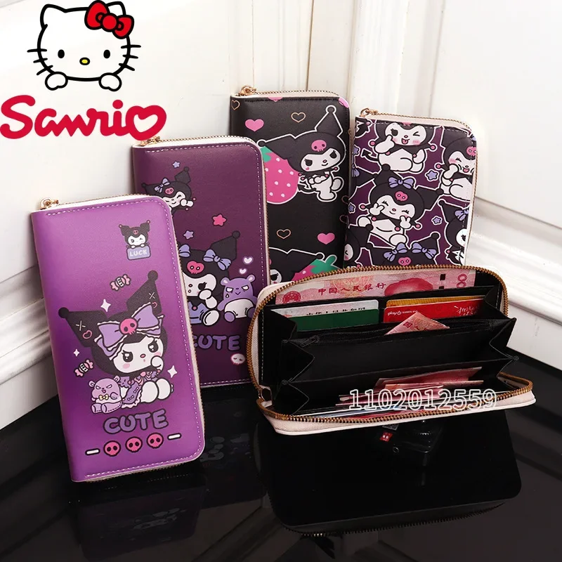 

Sanrio Kuromi New Wallet Luxury Brand Fashion Girl Wallet Cartoon Girl Coin Purse Multi-card Slot Large Capacity High Quality