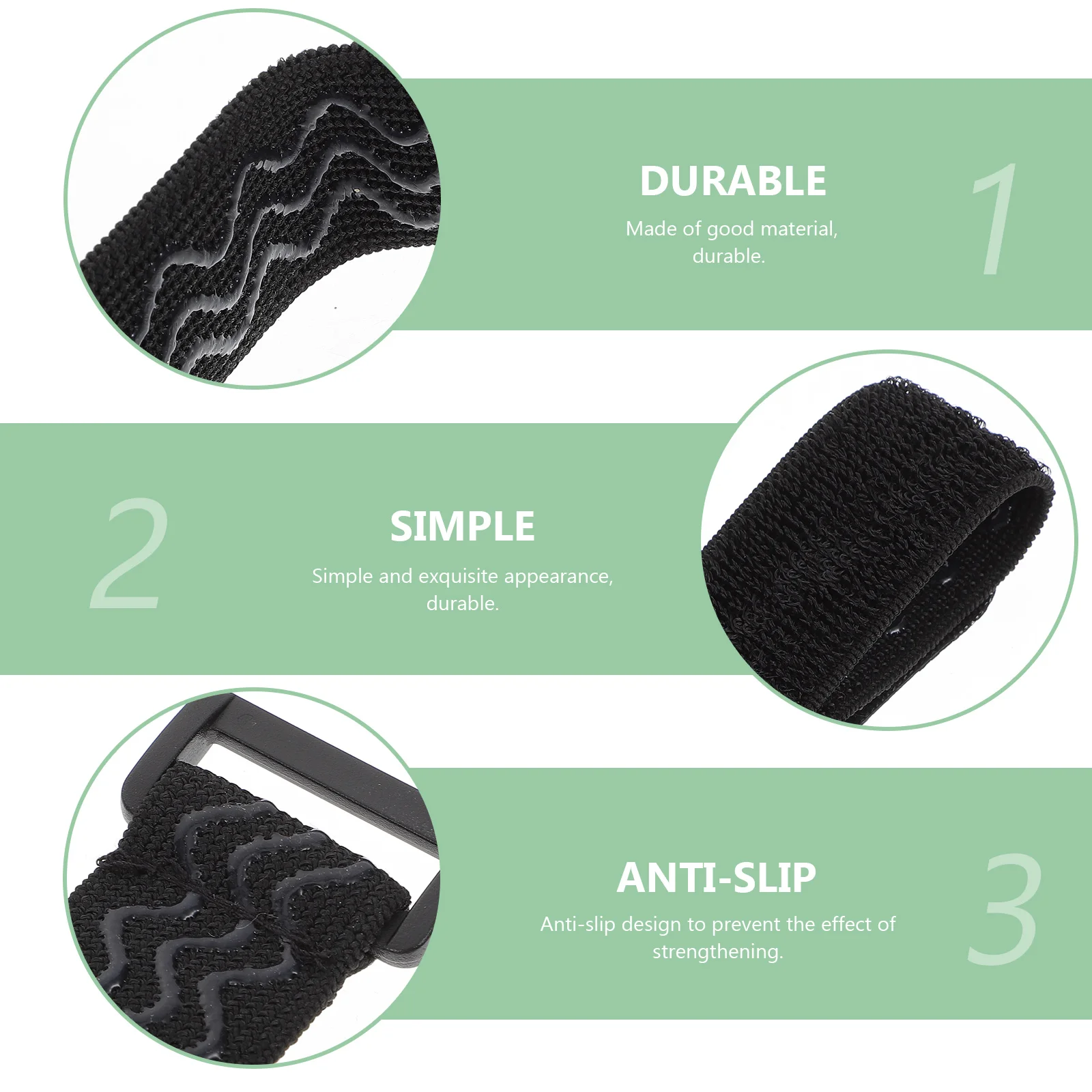 

1 set Anti-Slip Elastic Boots Straps High Boot Fixing Accessories Adjustable Over-Knee Boot Straps Lightweight Non-Residue Back