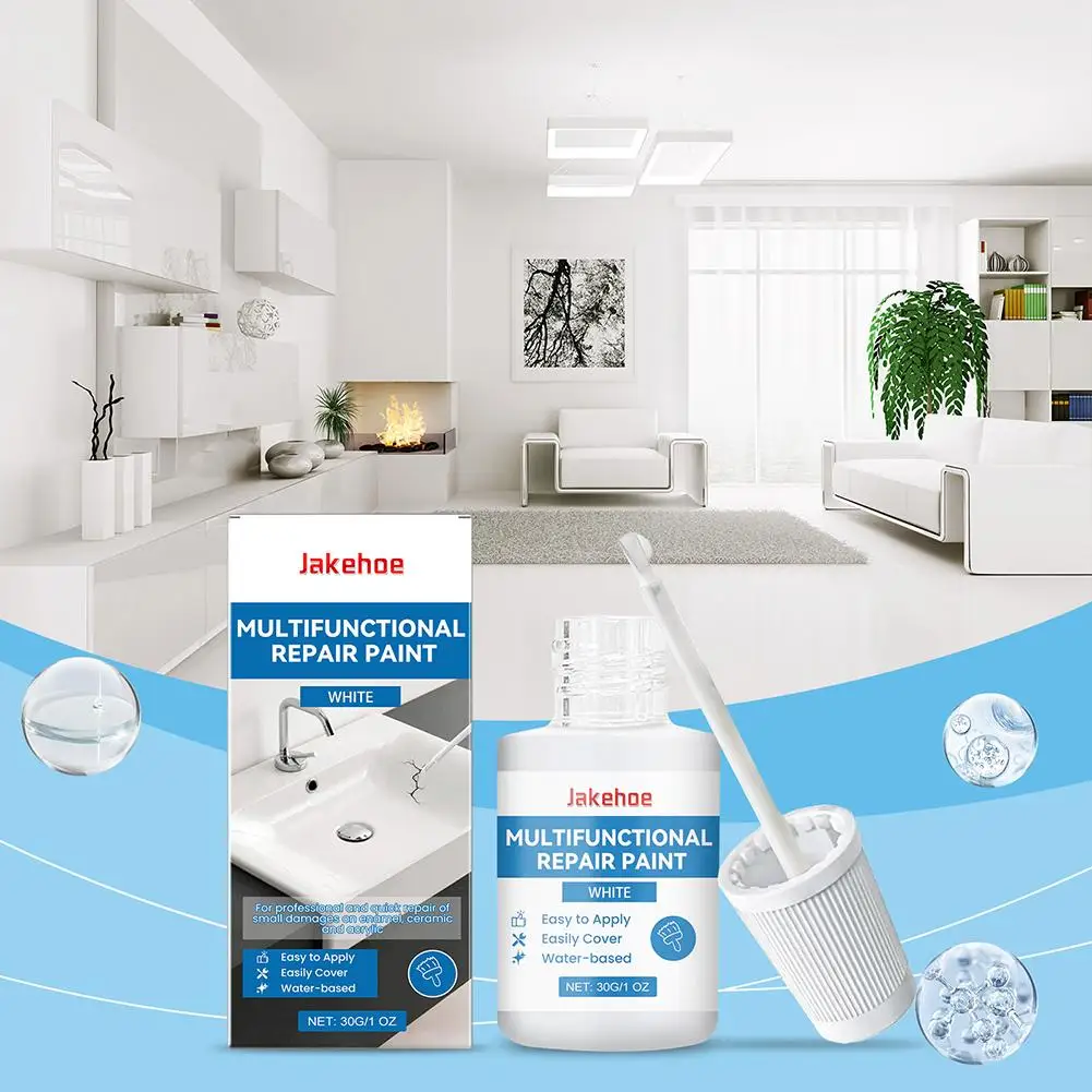 Vernice multiuso per riparazione, copertura impermeabile per ristrutturazione del bagno, graffi e difetti delle pareti, riparazione multiuso della vernice P1N8