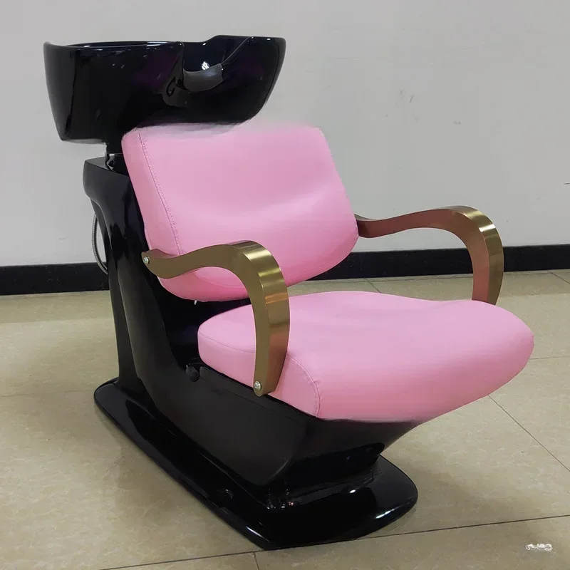 Top selling salon furniture modern hair wash basin leather salon shampoo chair