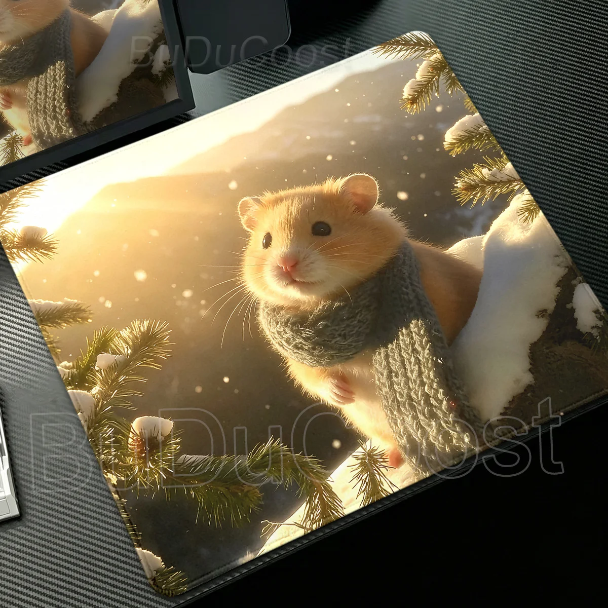 Small Cute Sunlight Hamster Mouse Pad Gaming Laptops Mousepad Gamer Carpet Keyboard Mat Desk Protector Anime Cartoon Mause Pads