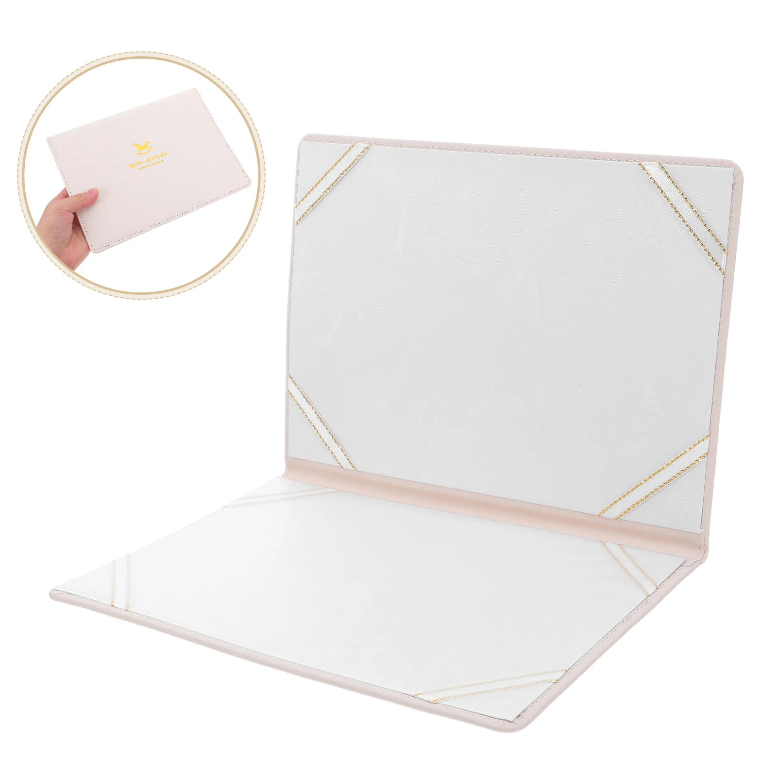 

Waterproof Birth Certificate Holder Organizer Pu Document Protector Sleeve For Keepsakes Travel Essentials