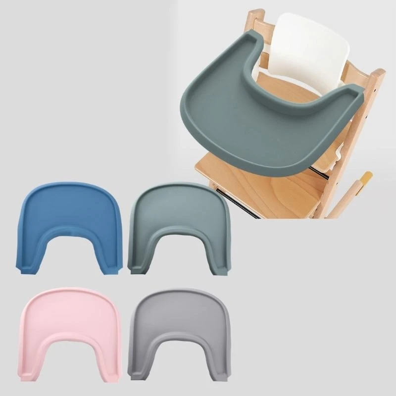 

J15U Non Slip High Chair Tray Silicone Mat Hassle Feeding Solution Protective Cushion Pad for Stokke High Chairs