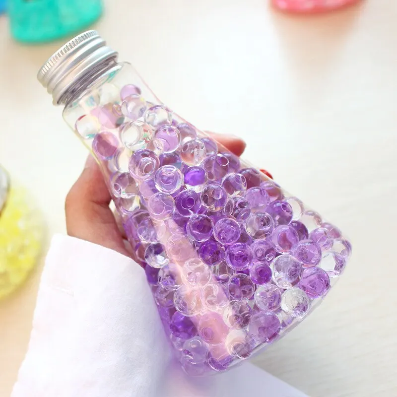 140g Ocean Baby Crystal Fragrance Beads Car Aromatics Household Deodorant Indoor Solid Air Freshener Conical Bottle Fragrance