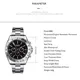 HANBORO Men's watch black technology fashion trend luminous waterproof watch hollow automatic mechanical watch