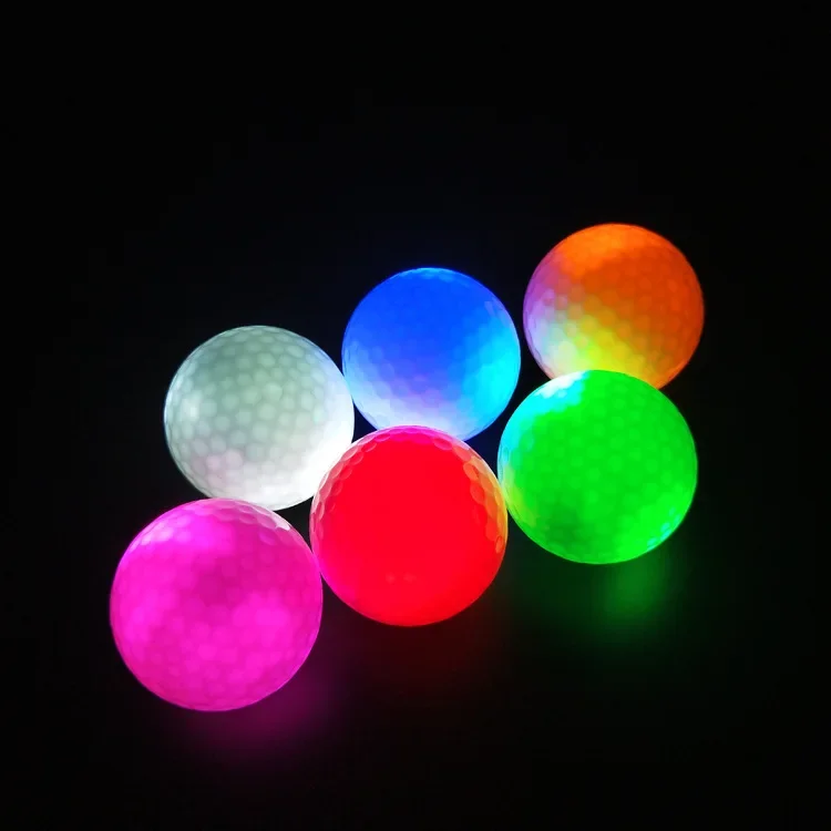 

High Quality Bulk Driving Range Golf Balls Custom Led Night Practice Golf Training Flashing Glow Golf Balls