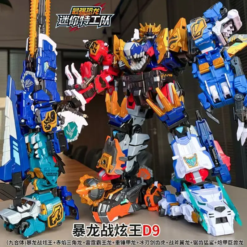 MiniForce Dinoid Warrior Transformatie Robot Dinosaurus Model REX KAISER Combineer Mini Force Vervorming Headbot Giganoto Dino Speelgoed