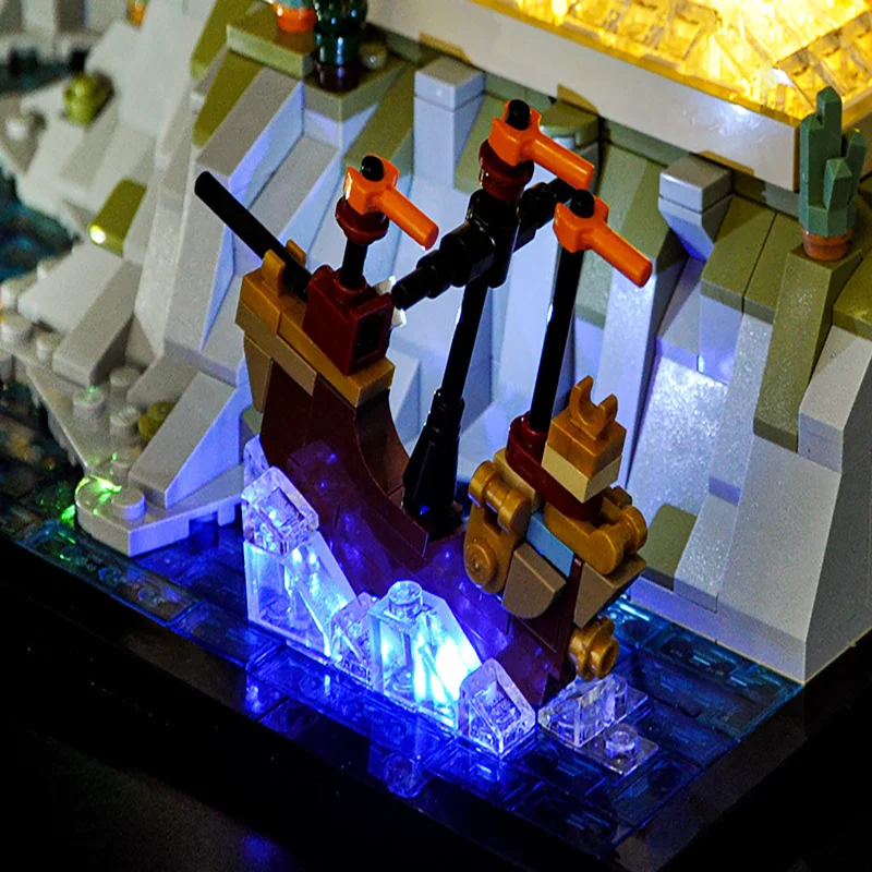 LED Lighting Kit, compatible with 76419 Hogwarts Castle and Grounds Building block models, (only including lighting accessories)