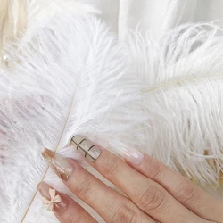 White Feather Photography Accessories Photo Backdrop DIY Ornament Mini Ornament Nail Art Enhancement Photography Prop Decoration