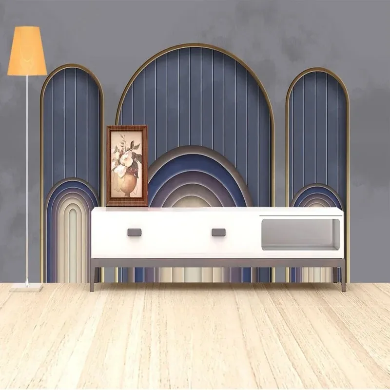 Modern 3D Abstract Geometric Wall Mural Nordic Style Wallpaper for Bedroom Living Room TV Wall Home Decor Wall Covering