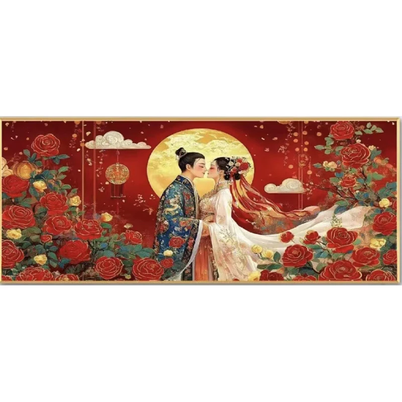 

Набор для вышивания крестиком 9CT 120x65см «Розовая Луна» с предварительно нанесенным рисунком, для рукоделия, с нитками и иглой