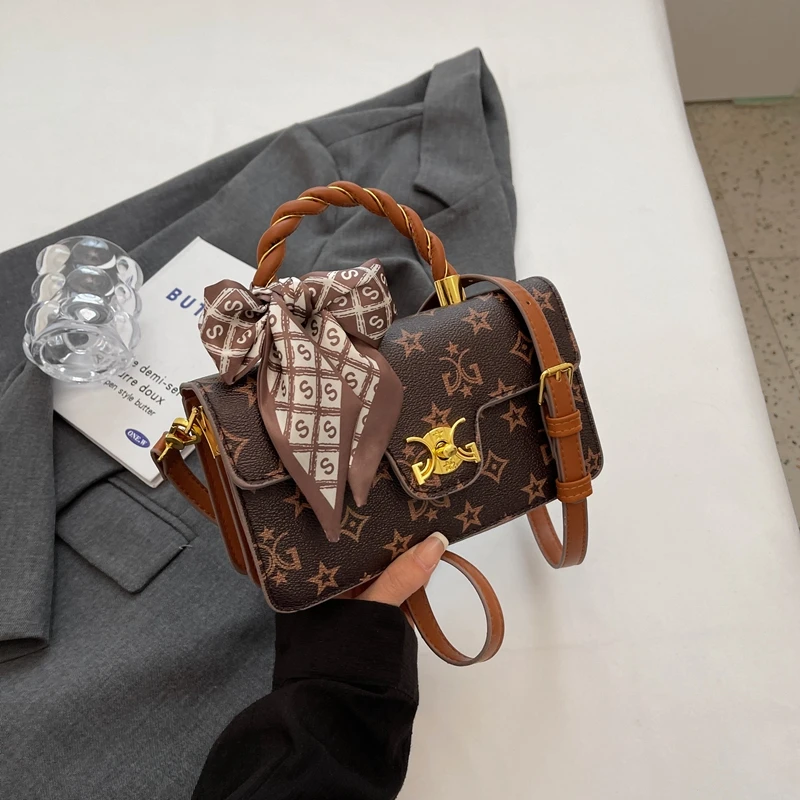 

Elegant Leather Messenger Bag Women Shoulder Handbag Crossbody Design Ladies Tote Luxury Brand Famous Designer Classic