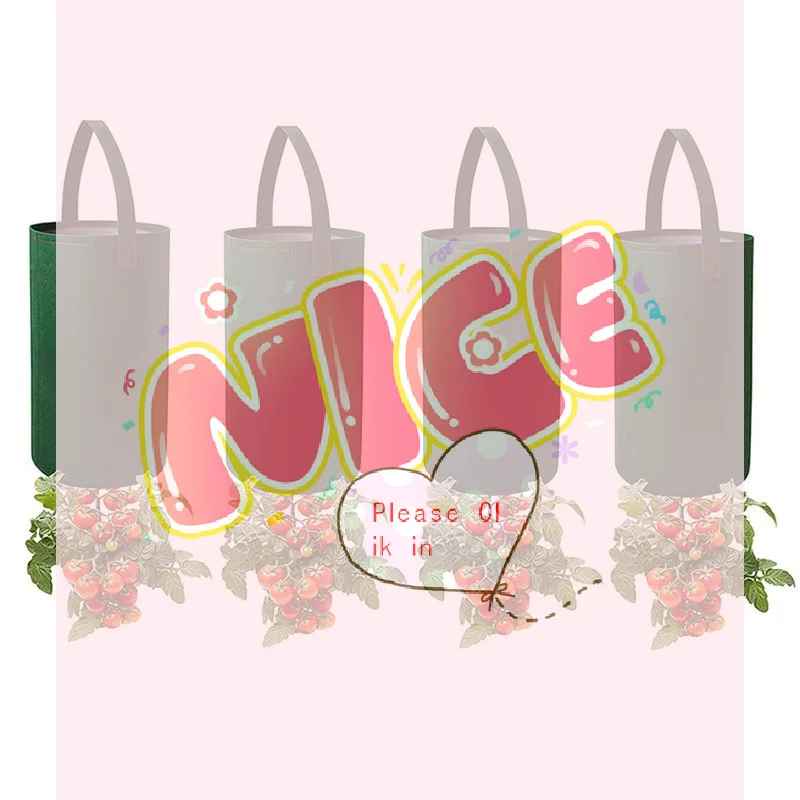 【BA】Felt Hanging Tomato Grow Bag Upside Down Tomato Planter Multifunction Strawberry Vegetable Flower Plant Grow Bags