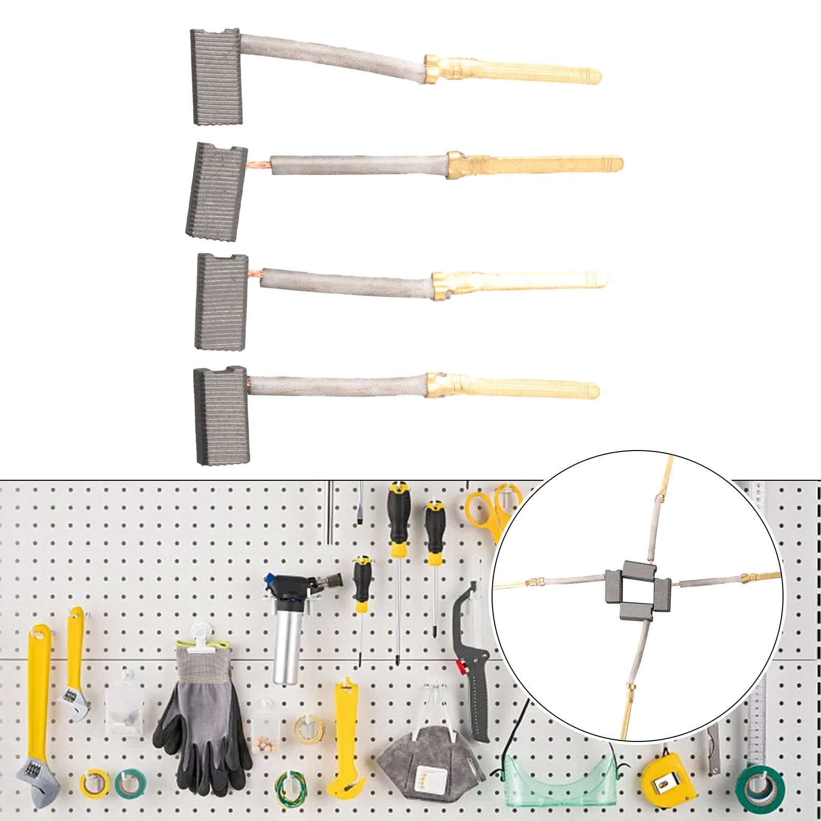 4pcs 445861 11 445861 25 Carbon Brushes Replacement for DW400 Type 1 and 2 Grinders Construction 4pcs 445861 11