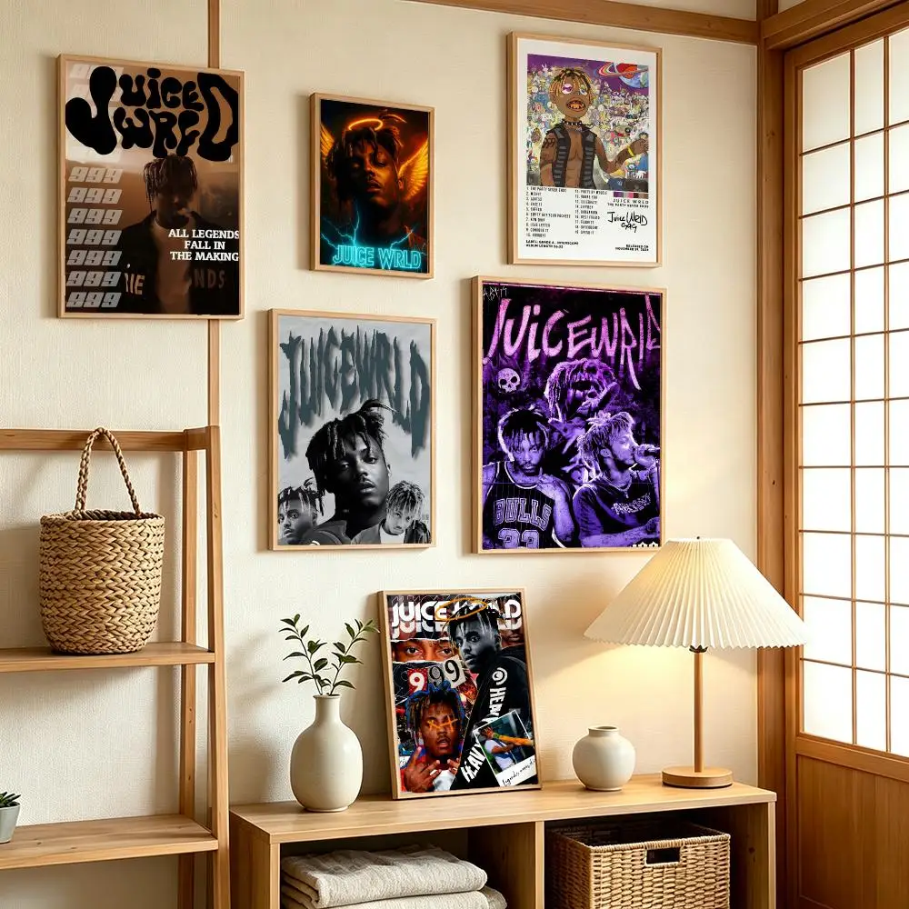 music Juice WRLD Poster Poster HD Waterproof Self-Adhesive Art , Wall Decor Art Print for Bedroom,Decoration Gift
