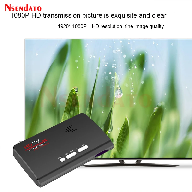 Kỹ Thuật Số Mặt Đất HD DVB T T2 Giao Thức Tivi Box HD AV CVBS Bên Ngoài Bộ Giải Mã Truyền Hình Thu Có Điều Khiển Từ Xa màn Hình Lcd