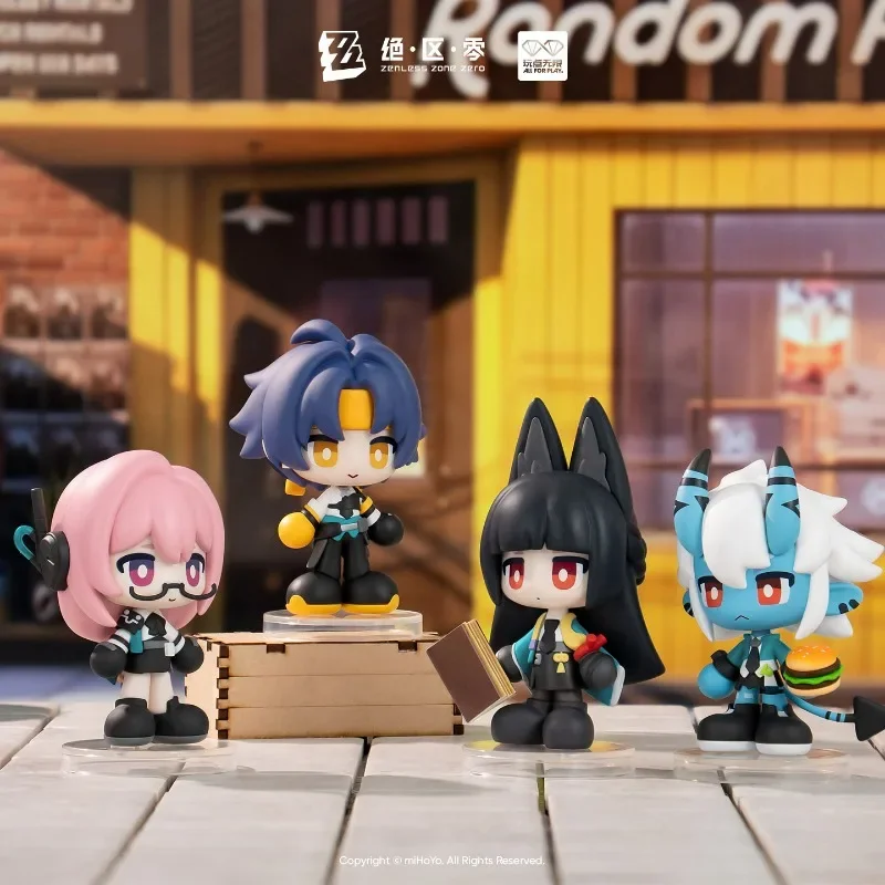 Official ZZZ Zenless Zone Zero Tiny Agents Blind Box Chibi Action Figure Q Version Figure Anime Toy All for Play Desk Ornament