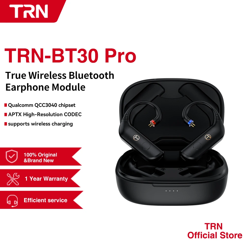 TRN BT30 PRO EarphoneS Module Upgrade Cable Wireless Bluetooth 5.2 HIFI 2PIN/MMCX Connector Replaceable Plug Ear Hook