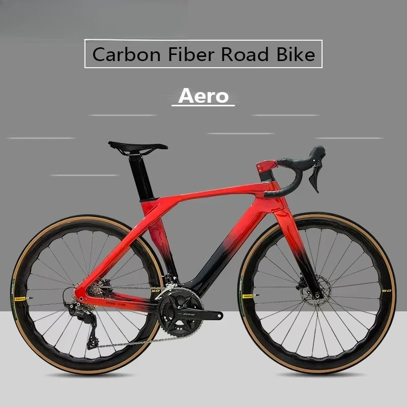 

BXT Full Carbon Road Bike Disc Brake 24 Speed Road Cycling Hidden Cable Line T47 105 DI2 R7170 Carbon Road Bicycle