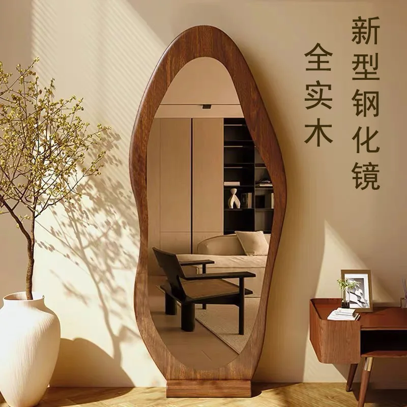 

Средневековое зеркало из массива дерева манго, напольное зеркало, резиновое деревянное зеркало, высококачественное настенное полноразмерное зеркало