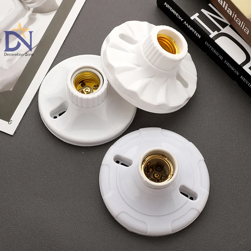 Innovative And Practical E27 Lamp Holder High-temperature Resistant Bulb Holder Ceramic Lamp Bulb Socket Lamp Base
