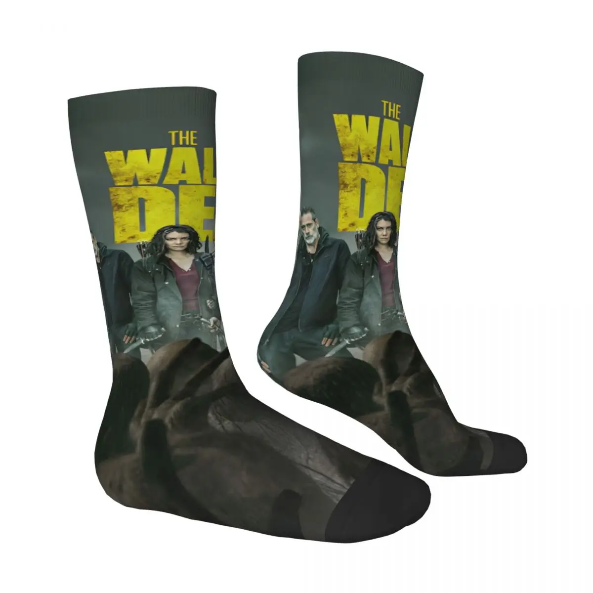 Men Socks The Walking Dead Stockings Autumn Gothic High Quality Socks Graphic Running Sports Non Slip Socks