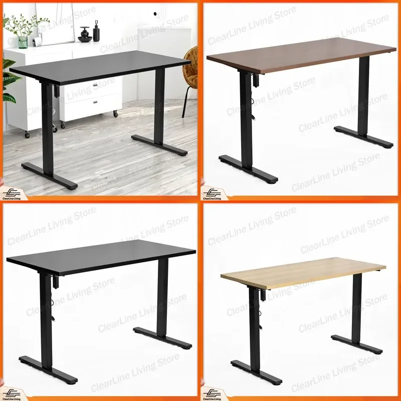 for SAMDI Modern High End Standing Desk Wood and Metal 720 1170mm Height Adjustable DIY Assembly Home Gaming Table