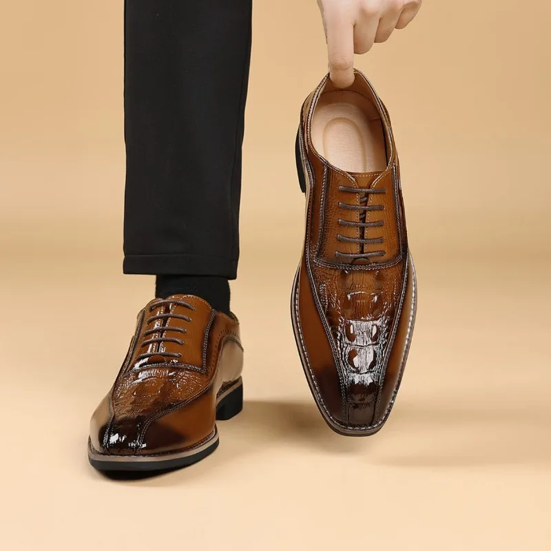 Large Size38-48 Men's Shoes Classic Business Formal Shoes Fashion Casual Leather Shoe Luxury Men Wedding Shoes Zapatos De Hombre
