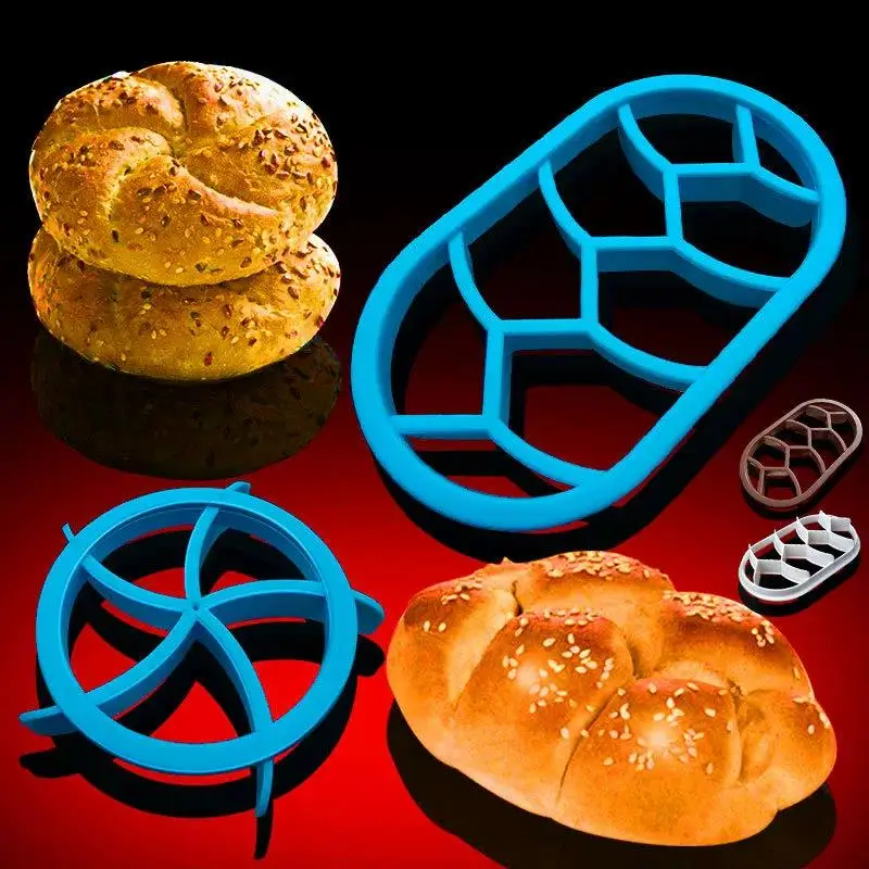 Circular Oval Bread Molds Fan Shaped Pastry Cutter Dough Press Roll Form Cookie Cake Baking Kitchen Tool