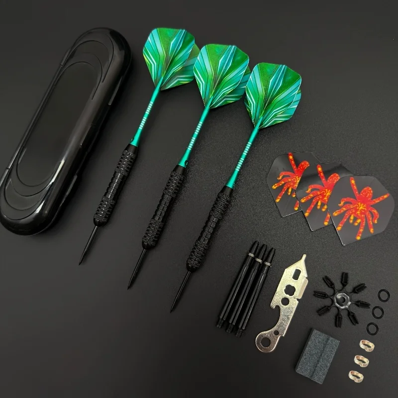22g Hard Dart Set with Contrasting Wings to Showcase Personality, Complete with Professional Accessories.