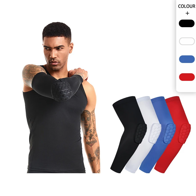 1PCS Arm Sleeves, Youth Adult Basketball Shooter Sleeves,Elbow Forearm Crashproof Pads for Football Basketball Volleyball Soccer