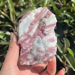 Natural Beautiful Pink Tourmaline Crystal Mineral Irregular Rough Stone Specimen Rock Rare Original Reiki Chakra Home Decor