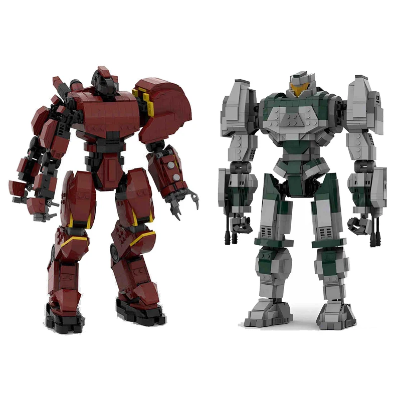 Serie Moive Titan Mecha Building Block MOC Pacific Robot da combattimento Armatura da battaglia meccanica Modello di assemblaggio Puzzle Giocattolo Regalo di compleanno