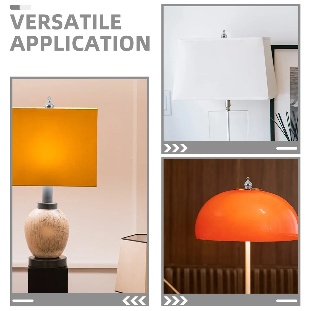 8 قطعة مصباح Finials الزخرفية تاج المسمار قبعات M10x1 الخيوط سهلة التركيب غطاء مصباح المقابض السرير آخر أجزاء الإضاءة المنزلية #3