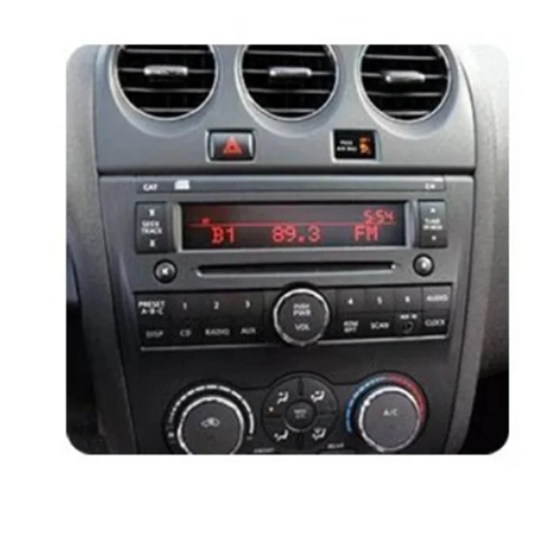 Auto 9Inch Radio Panel Frame Handleiding Airconditioning Panel Frame AC Passen Knop Panel Voor Nissan Altima 2006-2012