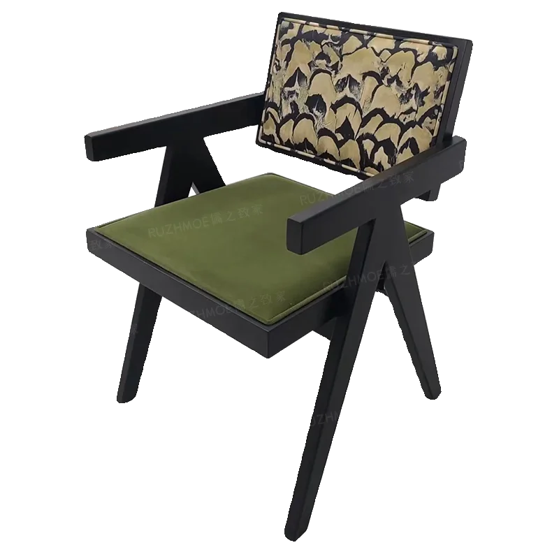 Vintage Chandigarh Chair Armrest Back Chair