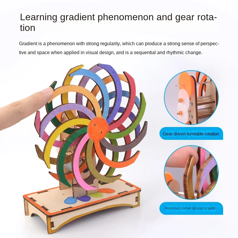 Science and technology production visual temporary dislocation magic window children's hand-assembled primary experiment toys