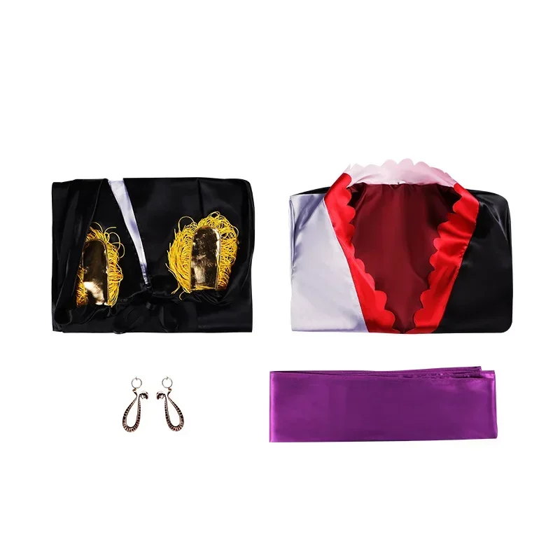 여성용 할로윈 섹시한 블랙 의상, 계단식 핸콕 코스프레 코스튬, 밴시 애니메이션 기모노 원피스, 성인용 할로윈 코스튬